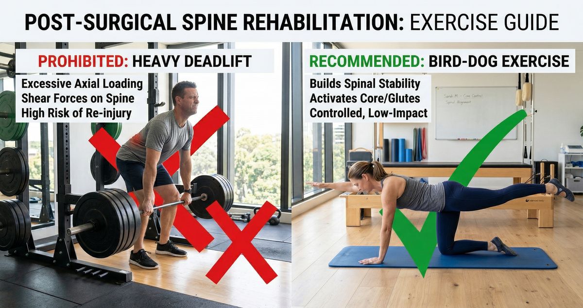 Exercícios Proibidos e Permitidos Após Cirurgia de Coluna